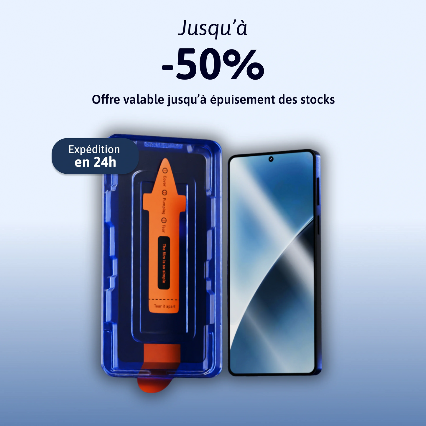 Protection d'écran 3 en 1 - Xiaomi/Redmi