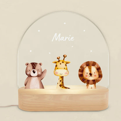Veilleuse personnalisée « Animal préféré »
