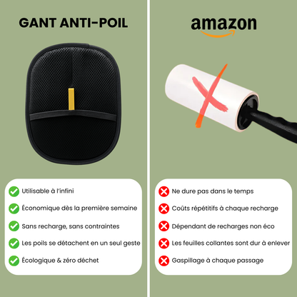 Gant Anti-Poils Réutilisable & Écologique