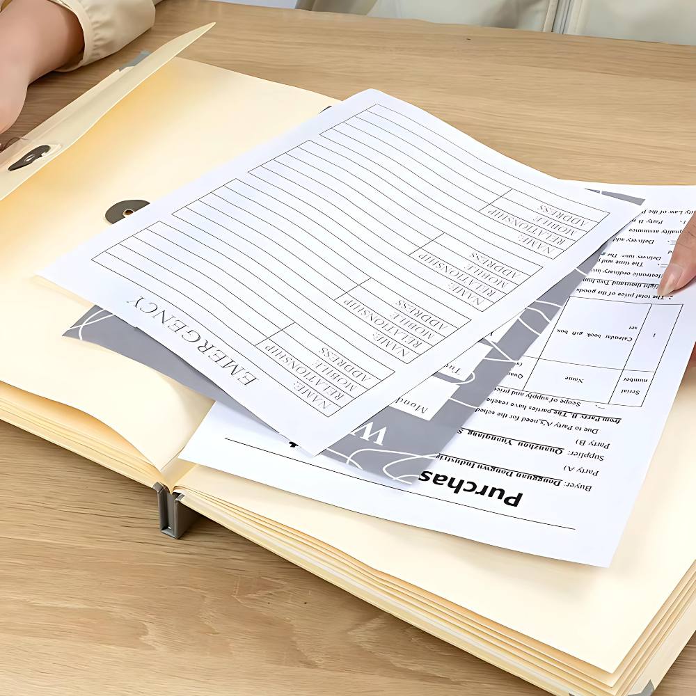 The Life Book Document Organizer - Complete Organization System + 4 FREE Bonuses.