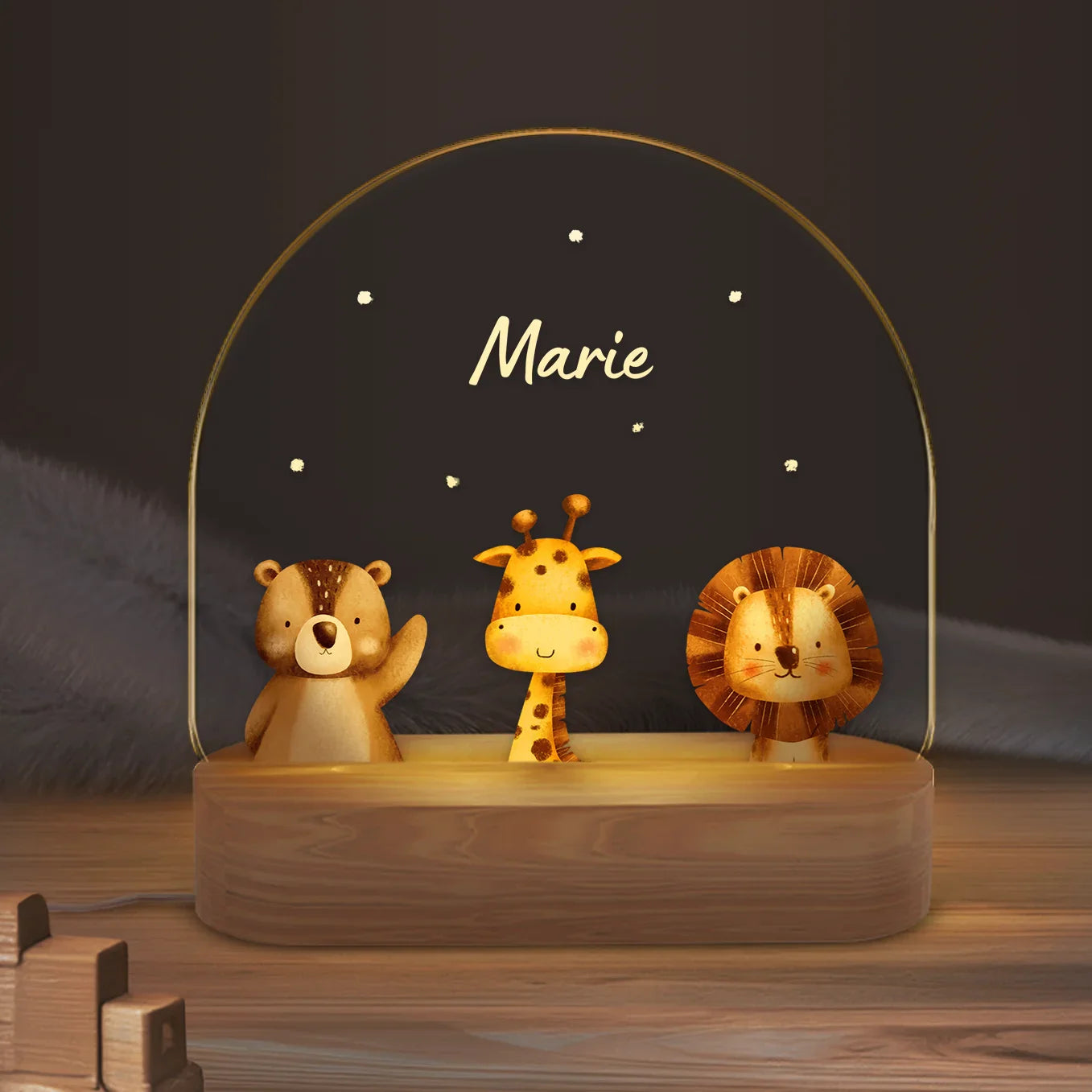 Veilleuse personnalisée « Animal préféré »