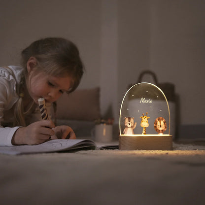 Veilleuse personnalisée « Animal préféré »