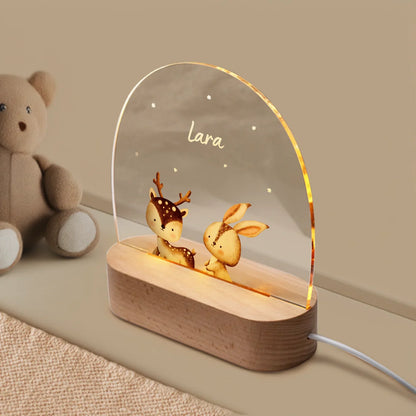 Veilleuse personnalisée « Animal préféré »