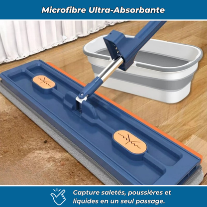 Cleanova – Balai serpillière rotatif avec technologie essorage intégré