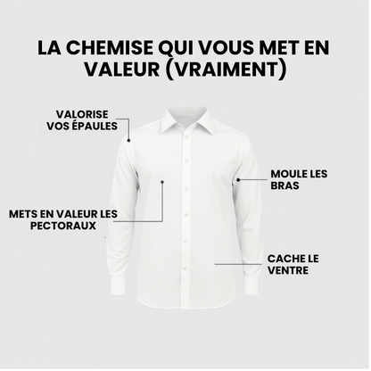 Knitterfreies Hemd eng anliegender Schnitt