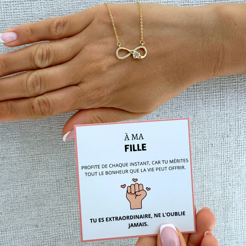 À Ma Fille - Glücksbringer-Halskette