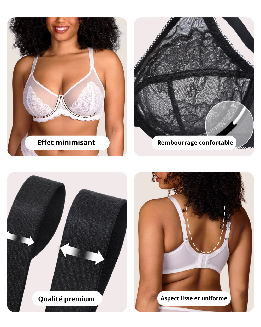 Soutien-gorge Minimiseur - Affinez votre poitrine sans compression douloureuse