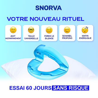 Snorva – Embout buccal anti-ronflement médical, discret et confortable