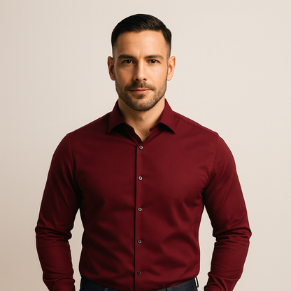 Knitterfreies Hemd eng anliegender Schnitt