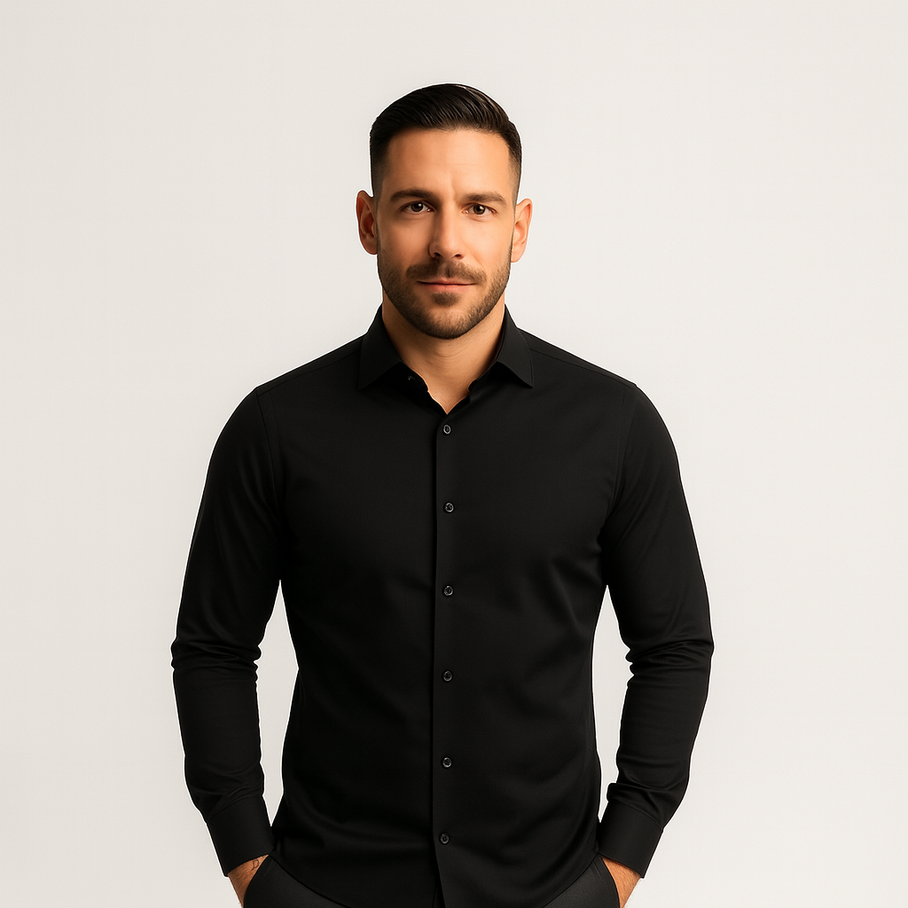 Knitterfreies Hemd eng anliegender Schnitt