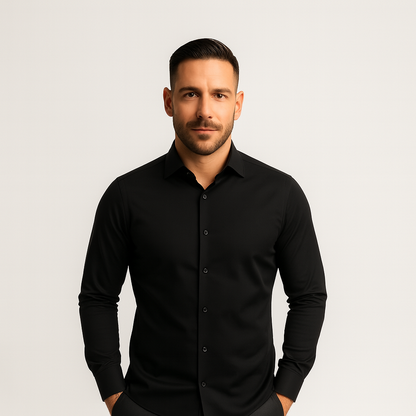 Knitterfreies Hemd eng anliegender Schnitt