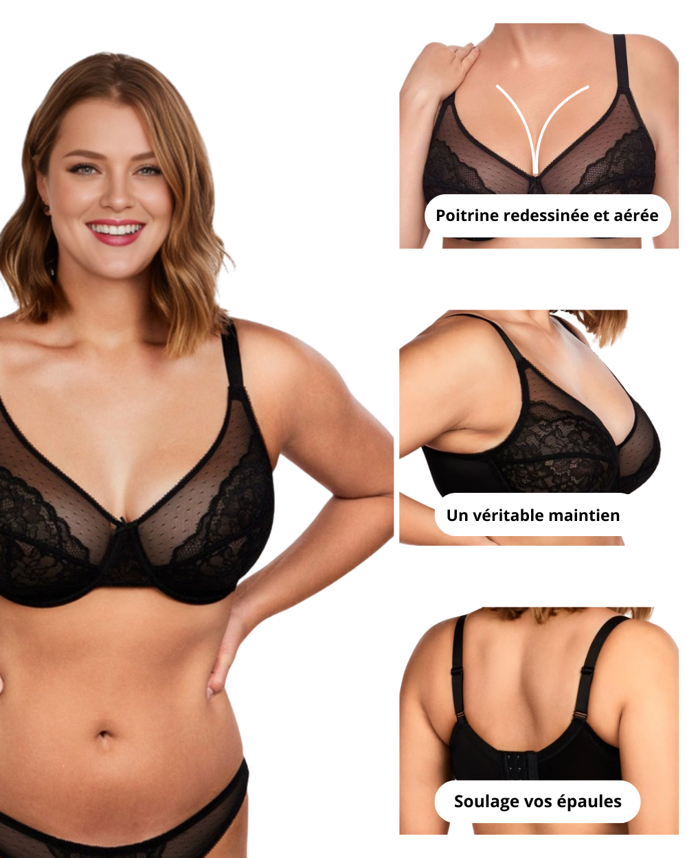 Soutien-gorge Minimiseur - Affinez votre poitrine sans compression douloureuse