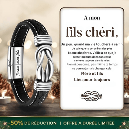 Bracelet Infini - À mon Fils chéri