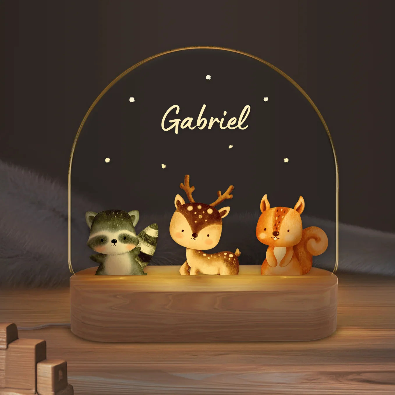 Veilleuse personnalisée « Animal préféré »