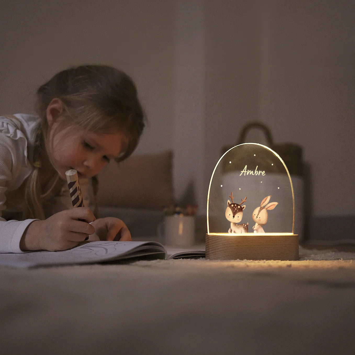 Veilleuse personnalisée « Animal préféré »