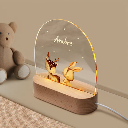 Veilleuse personnalisée « Animal préféré »