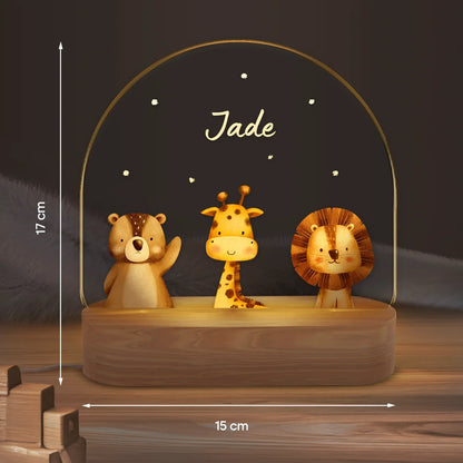 Veilleuse personnalisée « Animal préféré »