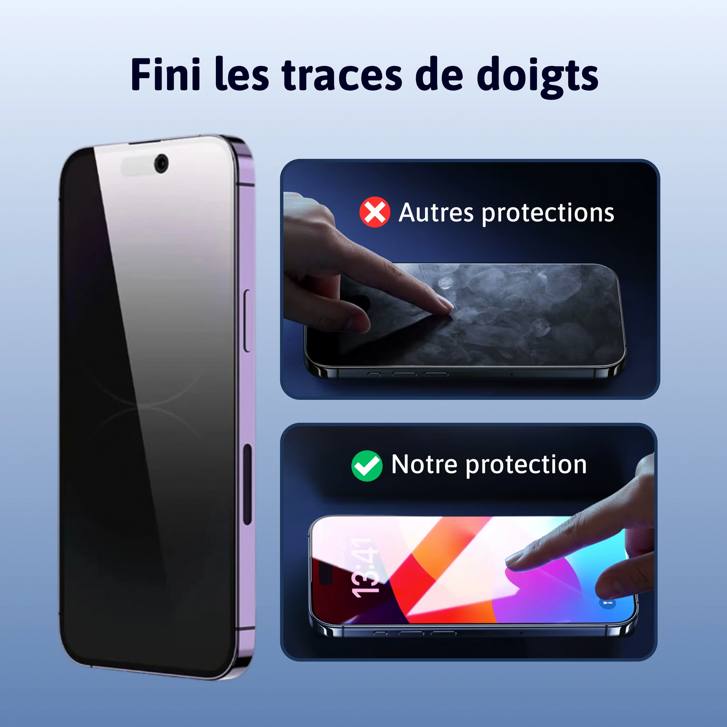 Protection d'écran 3 en 1 - Xiaomi/Redmi