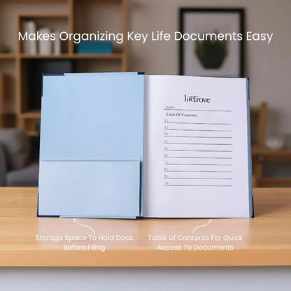 The Life Book Document Organizer - Complete Organization System + 4 FREE Bonuses.