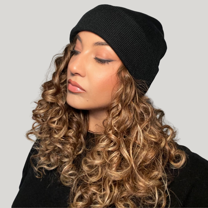 Bonnet d'hiver unisexe 100 % soie