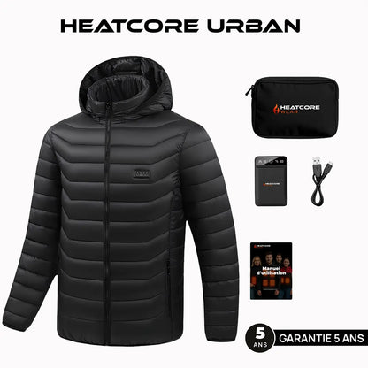 Heatcore Urban 8™ – Veste chauffante unisexe à manches longues (doudoune thermique)
