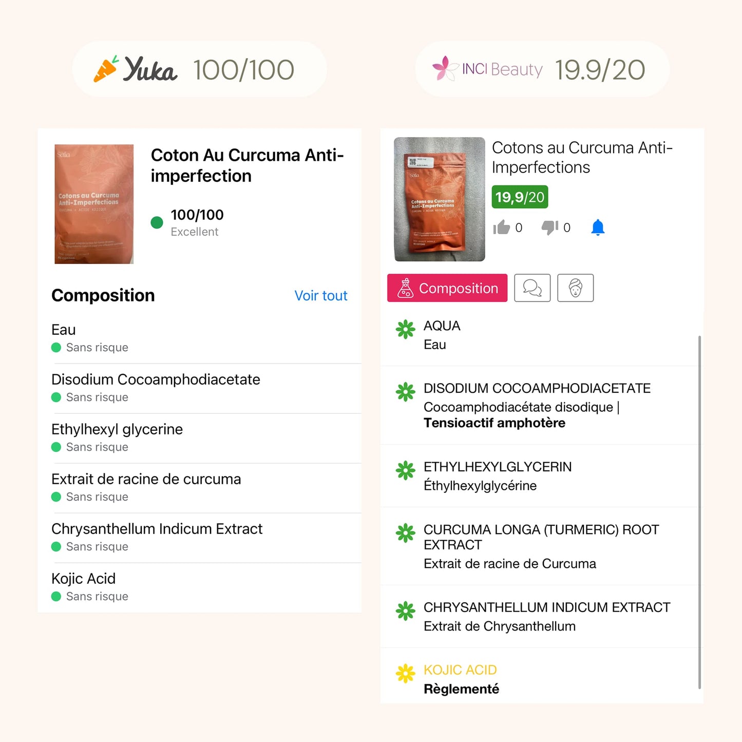 Reinigungswatte Kurkuma & Vitamin C